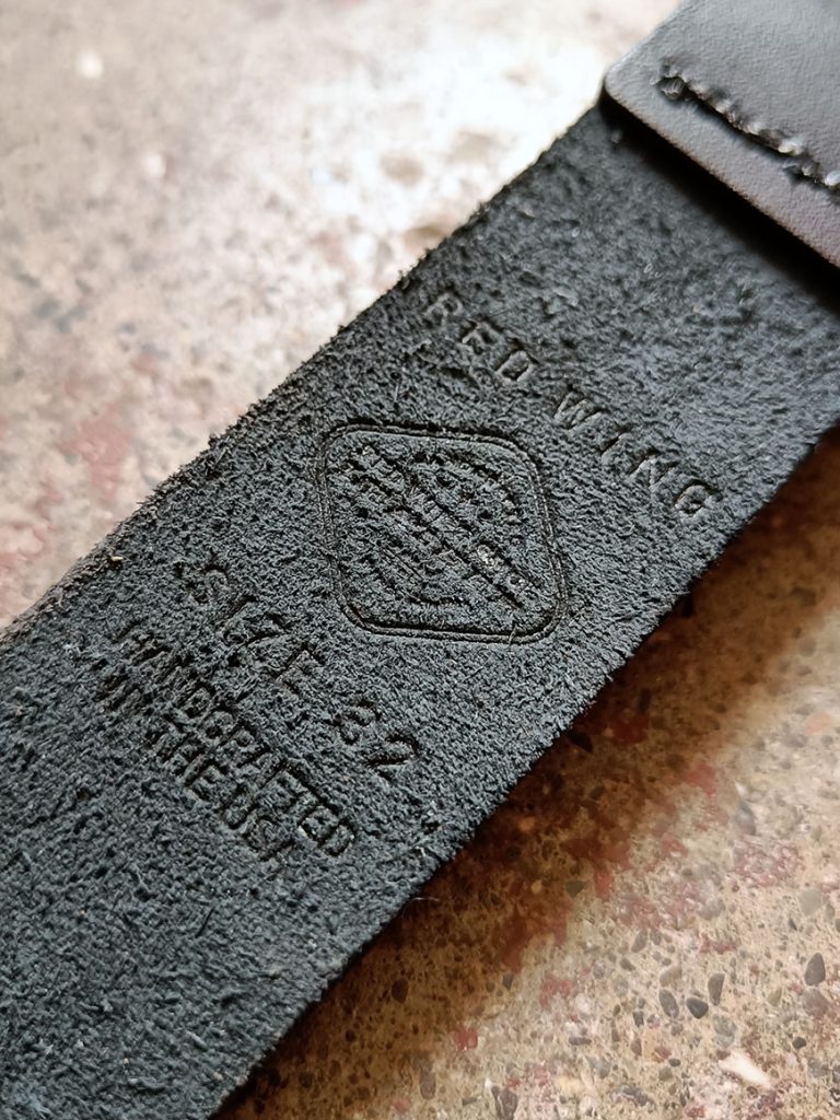 RED WING Black Pioneer Leather Belt - The Italian Heritage